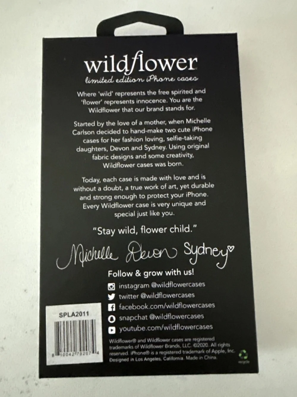 New Rare Wildflower Limited Edition case iPhone 11 Cover Purple flames NIP